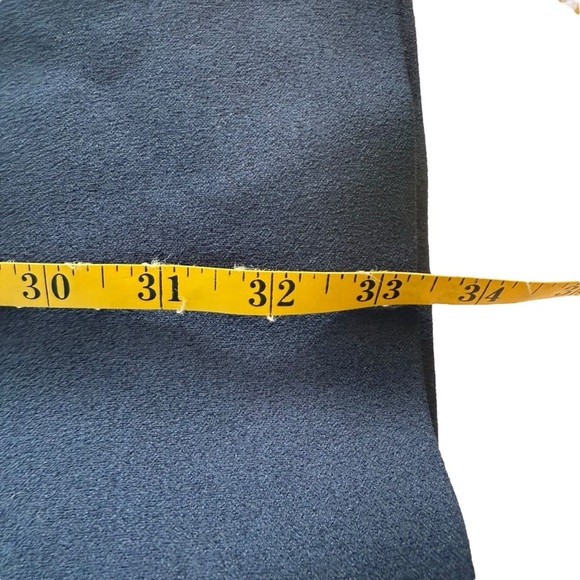 Tibi Structured Crepe Button Detail Shift Dress Navy Size 4 Career Cocktail EUC - Picture 10 of 13